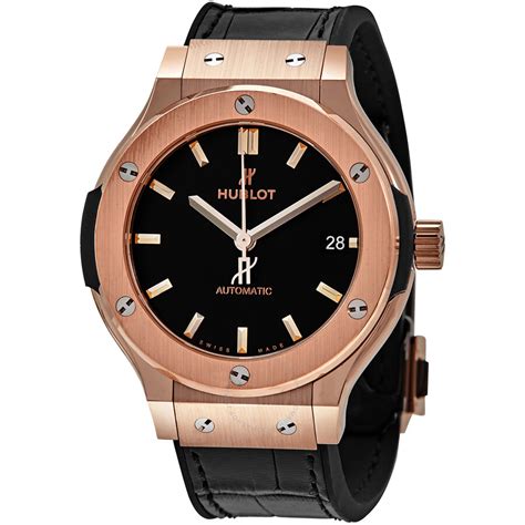 hublot classic fusion skeleton rose gold|Hublot classic fusion black dial.